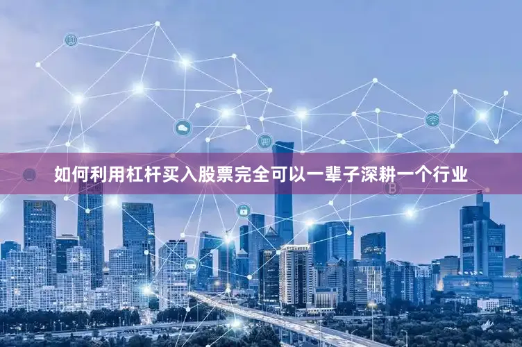 如何利用杠杆买入股票完全可以一辈子深耕一个行业